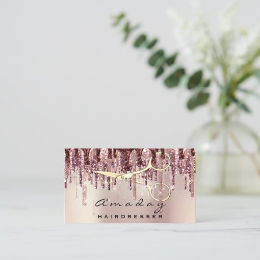 美容師美容用鋏バラドリップ 名刺