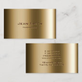 美容師美容金属青銅美しいサロン 名刺 (正面/裏面)