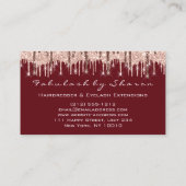 美容師美容院はさみバラドリップスVIP 名刺 (裏面)