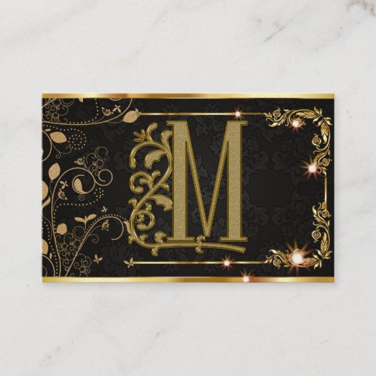 美容師美容院ゴールデンレターコイフール 名刺 (正面)