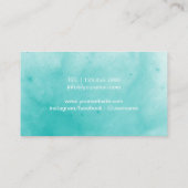 美容師羽状シザーサロン水彩 名刺 (裏面)