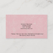 美容師背景色の選択 名刺 (裏面)