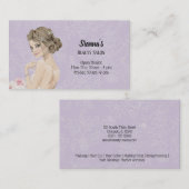 美容師背景色の選択 名刺 (正面/裏面)