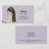 美容師背景色の選択 名刺 (正面/裏面)