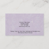 美容師背景色の選択 名刺 (裏面)