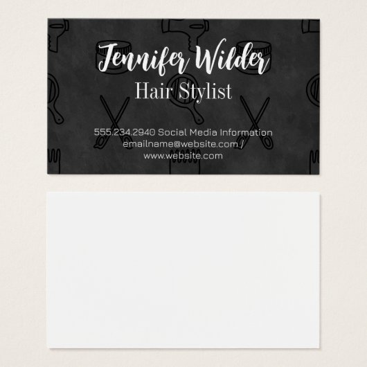 美容師背景 (正面&裏面)