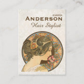 美容師花美しいCC0766名刺 名刺 (正面)