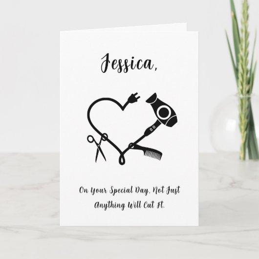 美容師誕生日カード カード (正面)