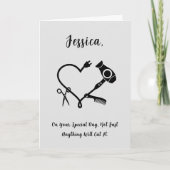 美容師誕生日カード カード (正面)