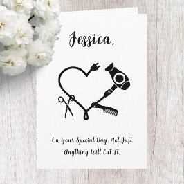 美容師誕生日カード カード