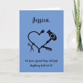 美容師誕生日カード カード (正面)