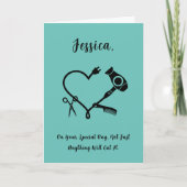 美容師誕生日カード カード (正面)