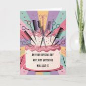 美容師誕生日カード カード (正面)