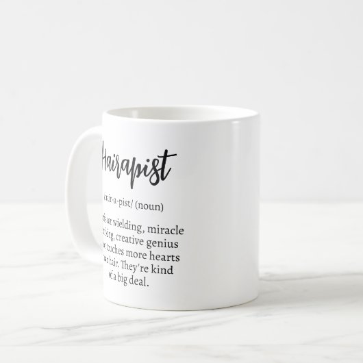 美容師誕生日ギフト美容師 コーヒーマグカップ (正面左)