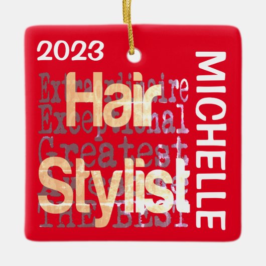美容師超並外カスタム セラミックオーナメント (正面)