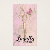 美容師金ゴールドはさみロイヤリティカード (正面)