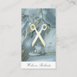 美容師金ゴールドグリッターマーブル名刺 名刺