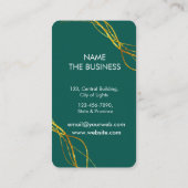 美容師金ゴールドシザーズグリーンサロンスパ 名刺 (裏面)