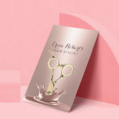 美容師金ゴールドシザーモダンバラ金ゴールドスプラッシュ 名刺