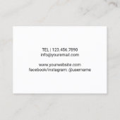 美容師金ゴールドシザー&ガールヘアサロン 名刺 (裏面)