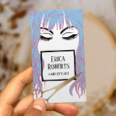 美容師金ゴールドシザー&ブルーヘアガールサロン 名刺