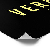 美容師金ゴールドシザー&美しいサロン エレガント ポスター (角)