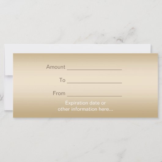 美容師金ゴールドスクリプトサロンギフト証明書 (裏面)