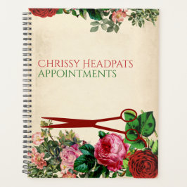 美容師鋏バラサロンアポイントメント プランナー手帳