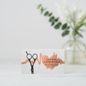 美容師鋏 |モダンスタイル 予約カード (スタンド正面)