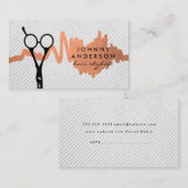 美容師鋏 |モダンスタイル 予約カード (正面/裏面)