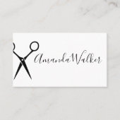 美容師鋏 | 散髪 名刺 (正面)