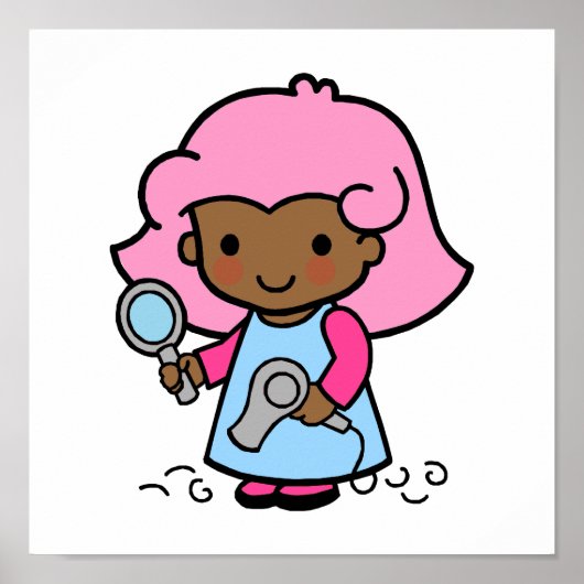 美容師1 ポスター (正面)