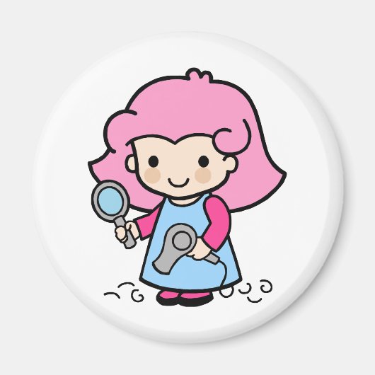 美容師2 マグネット (正面)