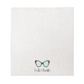 美容師60のレトロサングラス ノートパッド (正面)