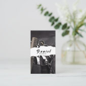 美容師 – あなたの才能を反映ユニークする 名刺 (スタンド正面)