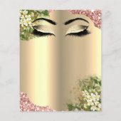 美容師 まつげ メイクスタジオ 料金表 チラシ (裏面)