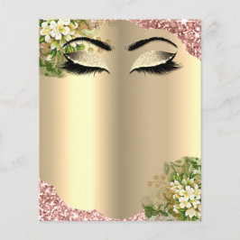 美容師 まつげ メイクスタジオ 料金表 チラシ