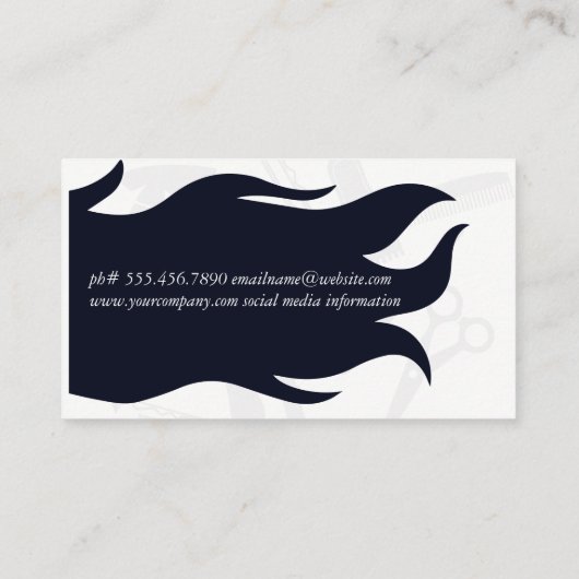 美容師 | ウォメンズ美しい 名刺 (裏面)