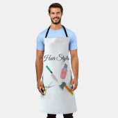 美容師 エプロン (着用した状態)