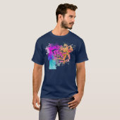 美容師-カラフルハートスタイリスト Tシャツ (正面フル)