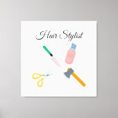 美容師 キャンバスプリント (正面)