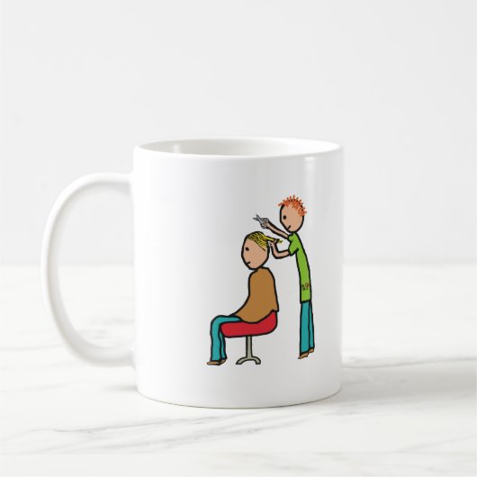 美容師 コーヒーマグカップ (左)