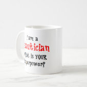 美容師 コーヒーマグカップ (正面左)