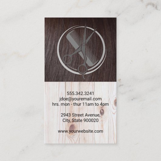 美容師 | サロンロゴ 名刺 (裏面)