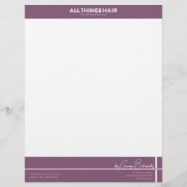 美容師、サロン レターヘッド
