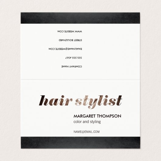 美容師/サロン 名刺 (外部フラット)
