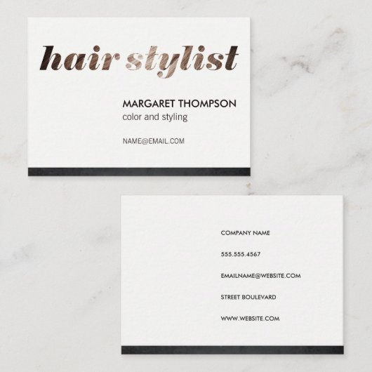 美容師/サロン 名刺 (正面/裏面)