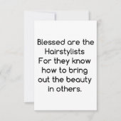 美容師 サンキューカード (正面)