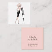 美容師 スクエア名刺 (正面/裏面)