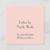 美容師 スクエア名刺 (裏面)